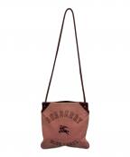 BURBERRY BLUE LABELバーバリー ブルー レーベル）の古着「コーデュロイショルダーバッグ」｜ピンク