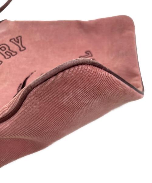 BURBERRY BLUE LABEL（バーバリー ブルー レーベル）BURBERRY BLUE LABEL (バーバリー ブルー レーベル) コーデュロイショルダーバッグ ピンクの古着・服飾アイテム