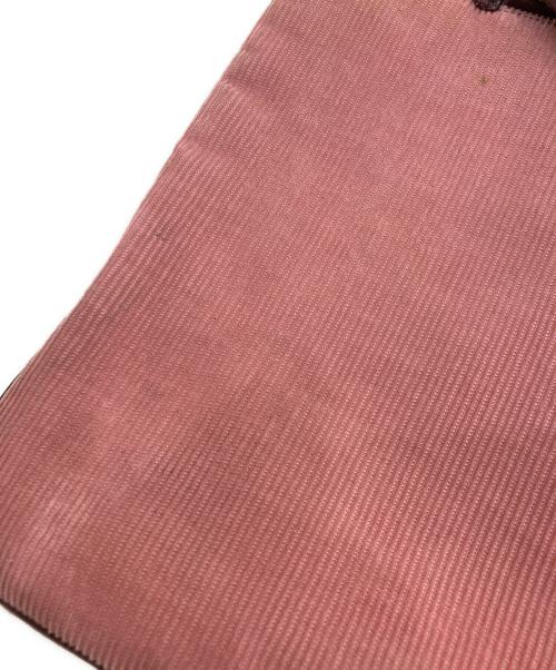 BURBERRY BLUE LABEL（バーバリー ブルー レーベル）BURBERRY BLUE LABEL (バーバリー ブルー レーベル) コーデュロイショルダーバッグ ピンクの古着・服飾アイテム