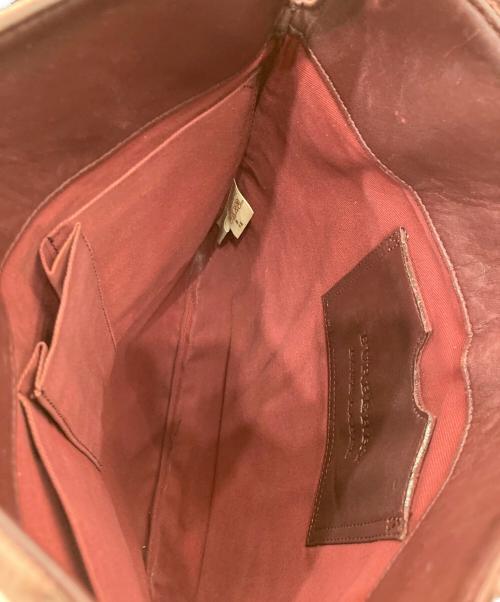 BURBERRY BLUE LABEL（バーバリー ブルー レーベル）BURBERRY BLUE LABEL (バーバリー ブルー レーベル) コーデュロイショルダーバッグ ピンクの古着・服飾アイテム