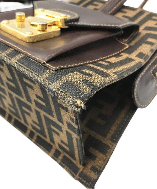 FENDI（フェンディ）FENDI (フェンディ) ズッカ柄ヴィンテージハンドバッグ ブラウン サイズ:ーの古着・服飾アイテム