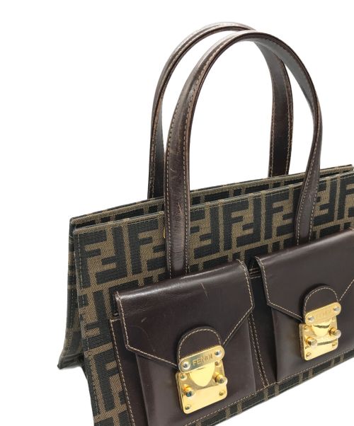 FENDI（フェンディ）FENDI (フェンディ) ズッカ柄ヴィンテージハンドバッグ ブラウン サイズ:ーの古着・服飾アイテム