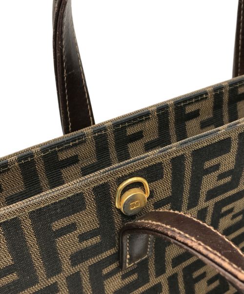 FENDI（フェンディ）FENDI (フェンディ) ズッカ柄ヴィンテージハンドバッグ ブラウン サイズ:ーの古着・服飾アイテム