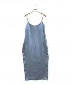 THE NEWHOUSEザ ニューハウス）の古着「サテンキャミソールワンピース」｜ブルー