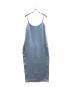 THE NEWHOUSE（ザ ニューハウス）の古着「サテンキャミソールワンピース」｜ブルー