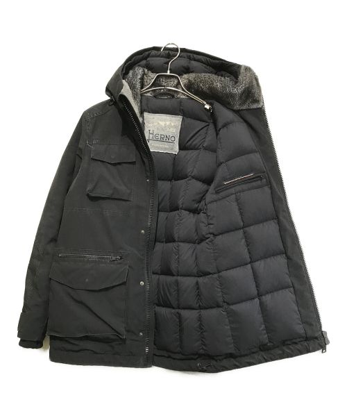 HERNO（ヘルノ）HERNO (ヘルノ) EXPEDITIONダウンジャケット ブラック サイズ:44の古着・服飾アイテム