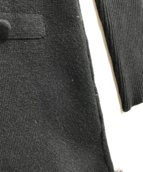 darich（ダーリッチ）darich (ダーリッチ) ファードッキングニットミニワンピース ブラック サイズ:FREEの古着・服飾アイテム