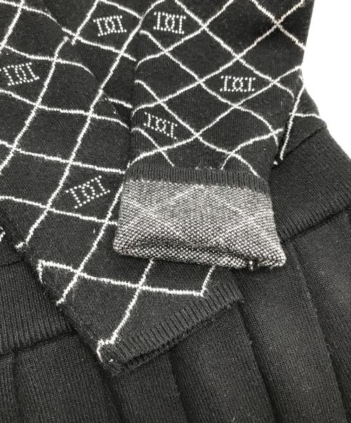 darich（ダーリッチ）darich (ダーリッチ) ダイヤロゴニットミニワンピース ブラック サイズ:FREEの古着・服飾アイテム