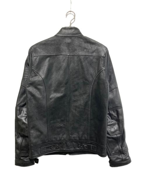 G-STAR RAW（ジースターロゥ）G-STAR RAW (ジースターロゥ) レザーライダースジャケット ブラック サイズ:XSの古着・服飾アイテム