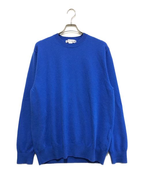 COMME des GARCONS SHIRT（コムデギャルソンシャツ）COMME des GARCONS SHIRT (コムデギャルソンシャツ) ハイゲージウールクルーネックニット ブルー サイズ:Sの古着・服飾アイテム