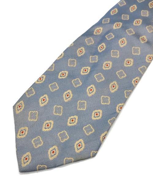 FENDI（フェンディ）FENDI (フェンディ) 柄シルクネクタイ ブルー サイズ:ーの古着・服飾アイテム