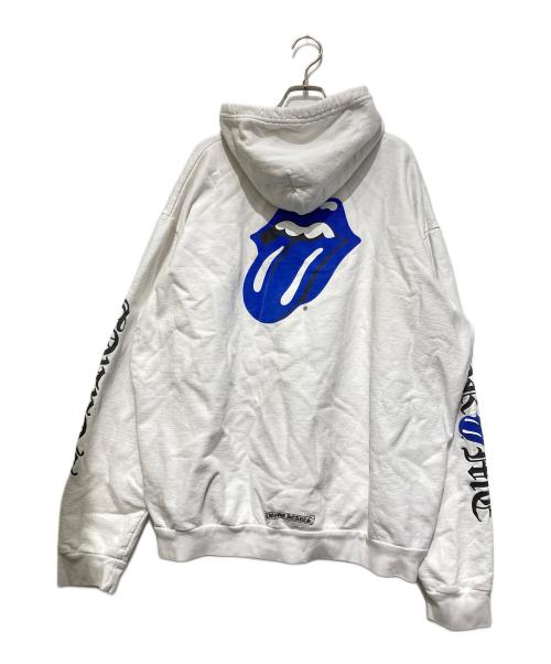 CHROME HEARTS（クロムハーツ）CHROME HEARTS (クロムハーツ) rolling stones hoodie ホワイト サイズ:SIZE XLの古着・服飾アイテム