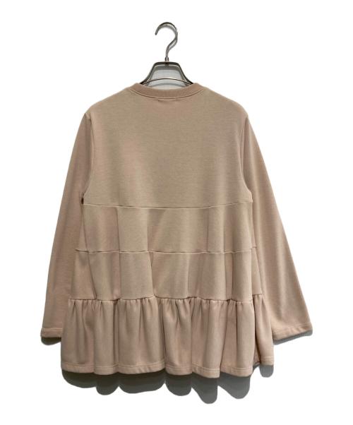 YORI（ヨリ）yori (ヨリ) 裏毛ティアードフリルカットソー ピンク サイズ:Fの古着・服飾アイテム