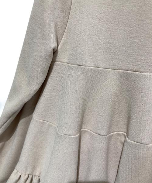 YORI（ヨリ）yori (ヨリ) 裏毛ティアードフリルカットソー ピンク サイズ:Fの古着・服飾アイテム