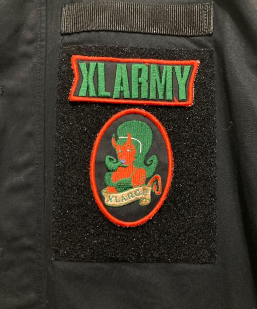 X-LARGE（エクストララージ）X-LARGE (エクストララージ) ミリタリージャケット ブラック サイズ:Sの古着・服飾アイテム