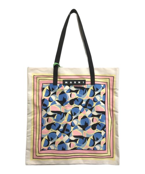 MARNI（マルニ）MARNI (マルニ) バンダナトートバッグ ホワイト 未使用品の古着・服飾アイテム