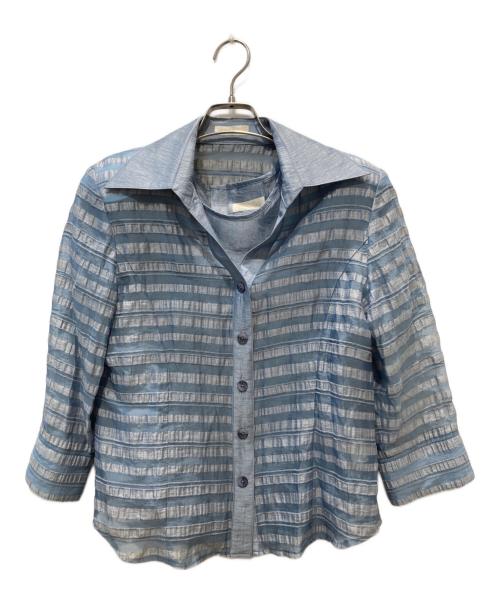 BIBIEN SUR（ビアンシュール）BIBIEN SUR (ビアンシュール) アンサンブルジャケット スカイブルー サイズ:9の古着・服飾アイテム