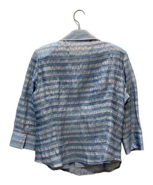 BIBIEN SUR（ビアンシュール）BIBIEN SUR (ビアンシュール) アンサンブルジャケット スカイブルー サイズ:9の古着・服飾アイテム