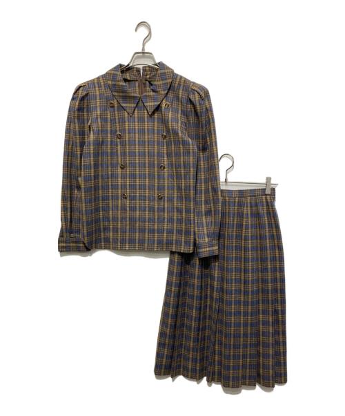 Leilian（レリアン）LEILIAN (レリアン) セットアップスカート ブラウン サイズ:9の古着・服飾アイテム
