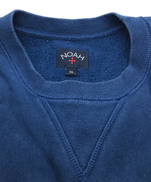 Noah（ノア）Noah (ノア) 刺繍クルーネックスウェット ネイビー サイズ:XLの古着・服飾アイテム