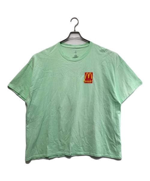 cactus jack（カクタス・ジャック）CACTUS JACK (カクタス・ジャック) MCDONALD'S (マクドナルド) Travis ScottコラボプリントTシャツ ライトグリーン サイズ:XXLの古着・服飾アイテム