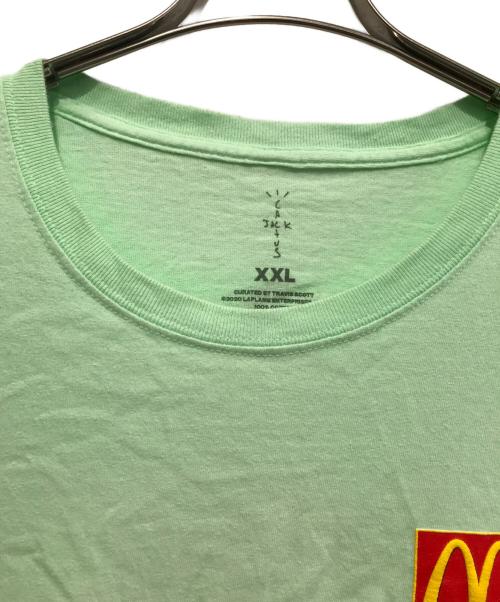 cactus jack（カクタス・ジャック）CACTUS JACK (カクタス・ジャック) MCDONALD'S (マクドナルド) Travis ScottコラボプリントTシャツ ライトグリーン サイズ:XXLの古着・服飾アイテム