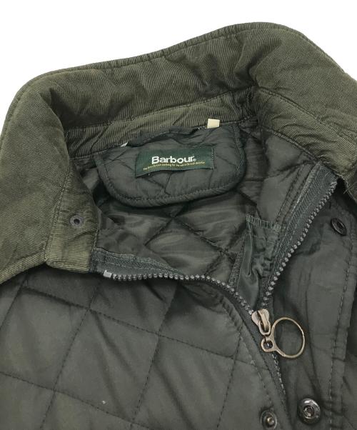 Barbour（バブアー）Barbour (バブアー) 古着ロゴ刺繍キルティングジャケット オリーブ サイズ:Mの古着・服飾アイテム