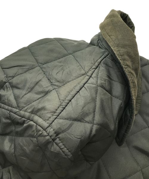 Barbour（バブアー）Barbour (バブアー) 古着ロゴ刺繍キルティングジャケット オリーブ サイズ:Mの古着・服飾アイテム