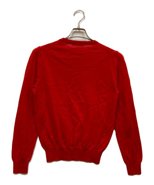 SLOANE（スローン）SLOANE (スローン) 14G天竺 エクストラファインメリノウール クルーネック レッド サイズ:SIZE 2の古着・服飾アイテム