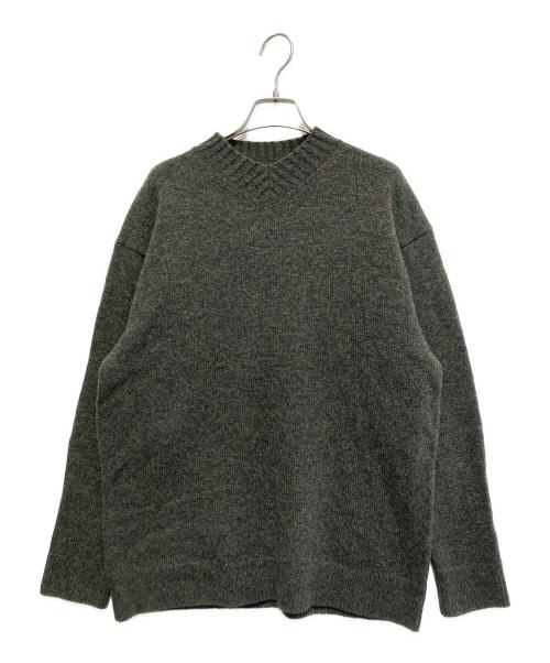 ATON（エイトン）ATON (エイトン) Vネックニット グリーン サイズ:2の古着・服飾アイテム