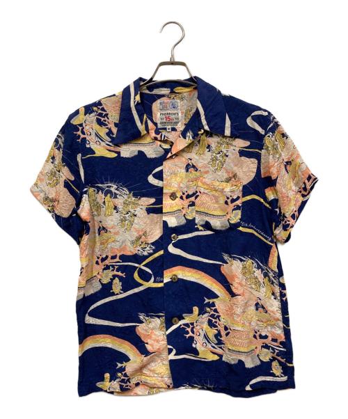 Pherrow's（フェローズ）PHERROW'S (フェローズ) 天上界 マヒマヒライダーシルクアロハシャツ ネイビー サイズ:SIZE Mの古着・服飾アイテム