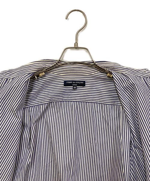 COMME des GARCONS HOMME（コムデギャルソン オム）COMME des GARCONS HOMME (コムデギャルソン オム) 00'sアーカイブストライプシャツ ホワイト×ネイビー サイズ:SIZE SSの古着・服飾アイテム