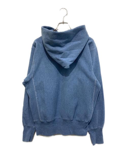 Champion REVERSE WEAVE（チャンピオン リバース ウィーブ）Champion REVERSE WEAVE (チャンピオン リバース ウィーブ) ロゴパーカー スカイブルー サイズ:Mの古着・服飾アイテム