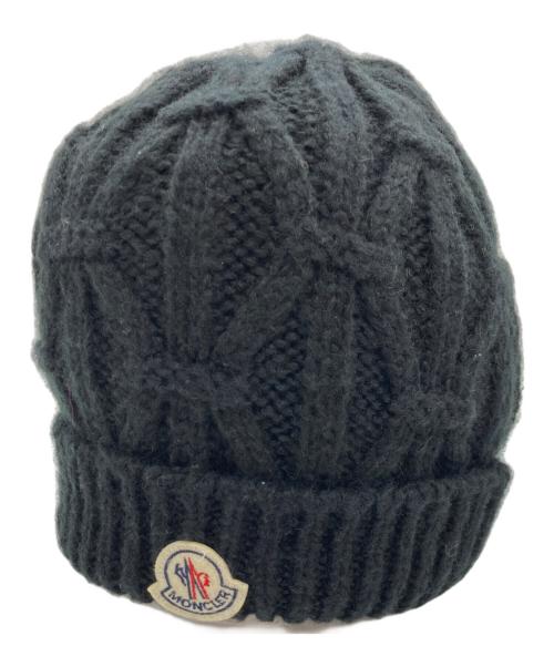 MONCLER（モンクレール）MONCLER (モンクレール) ニット帽 ブラックの古着・服飾アイテム