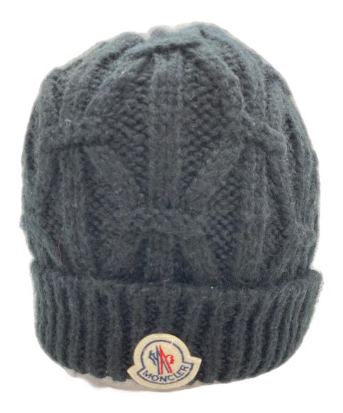 MONCLER（モンクレール）MONCLER (モンクレール) ニット帽 ブラックの古着・服飾アイテム