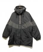 SUPREMEシュプリーム）の古着「19AW Pinstripe Panel Sports Parka/ダウンコート」｜ブラック