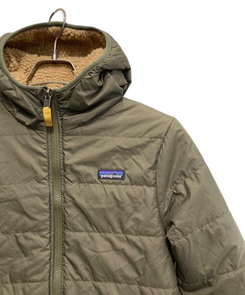 Patagonia（パタゴニア）Patagonia (パタゴニア) キッズリバーシブルレディフリースジャケット ブラウン×カーキ サイズ:XLの古着・服飾アイテム