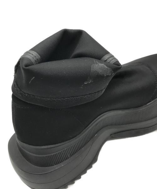 YELLO（イエロ）YELLO (イエロー) TOKYO BLACK DOUBLE SNEAKER SHORT BOOTS ブラック サイズ:Lの古着・服飾アイテム