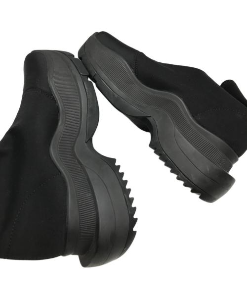 YELLO（イエロ）YELLO (イエロー) TOKYO BLACK DOUBLE SNEAKER SHORT BOOTS ブラック サイズ:Lの古着・服飾アイテム