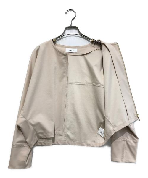 ANAYI（アナイ）ANAYI (アナイ) ジップブルゾン ライトピンク サイズ:38の古着・服飾アイテム