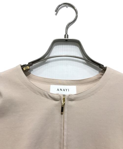 ANAYI（アナイ）ANAYI (アナイ) ジップブルゾン ライトピンク サイズ:38の古着・服飾アイテム