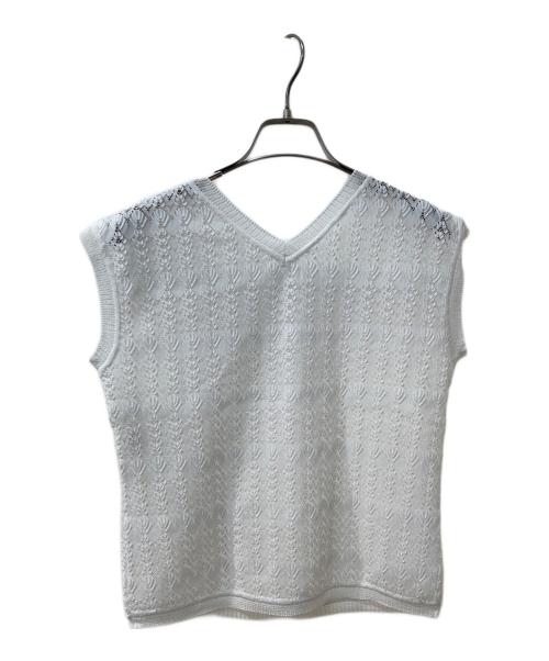 ANAYI（アナイ）ANAYI (アナイ) ノースリーブニット ホワイト サイズ:36の古着・服飾アイテム