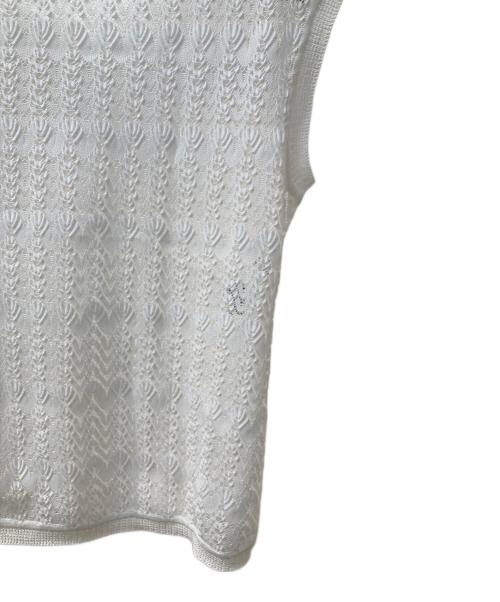 ANAYI（アナイ）ANAYI (アナイ) ノースリーブニット ホワイト サイズ:36の古着・服飾アイテム