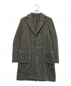 LARDINIラルディーニ）の古着「総柄チェスターコート」｜グレー