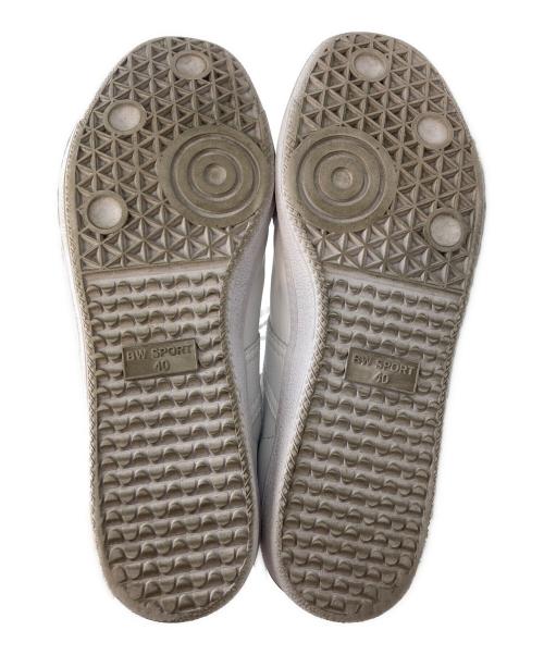 BW-SPORT（ビーダブルスポーツ）BW-SPORT (ビーダブルスポーツ) ジャーマントレーナースニーカー ホワイト サイズ:SIZE 40の古着・服飾アイテム