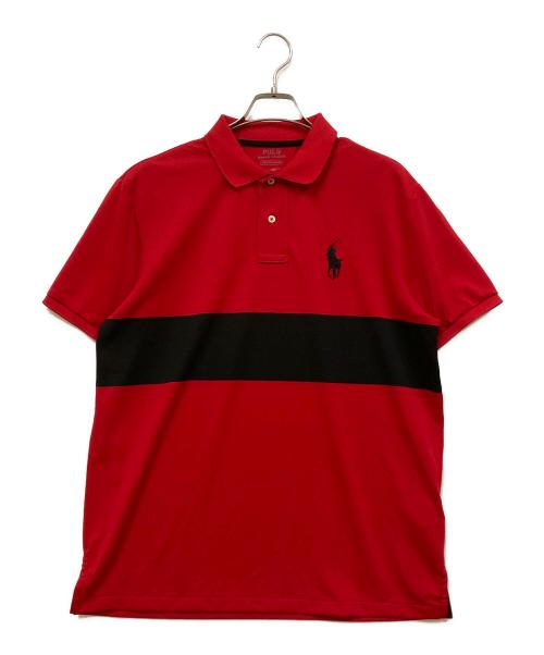 POLO RALPH LAUREN（ポロ・ラルフローレン）POLO RALPH LAUREN (ポロ・ラルフローレン) ポロシャツ レッド×ブラック サイズ:SIZE Lの古着・服飾アイテム