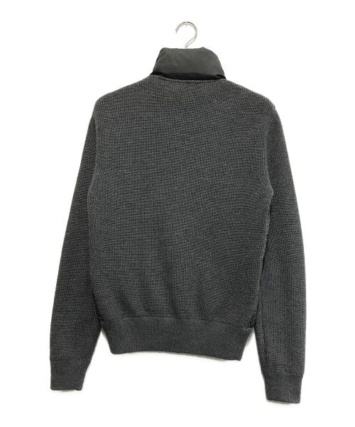 MONCLER（モンクレール）MONCLER (モンクレール) MAGLIONE TRICOT CARDIGAN ブラック×グレー サイズ:Sの古着・服飾アイテム