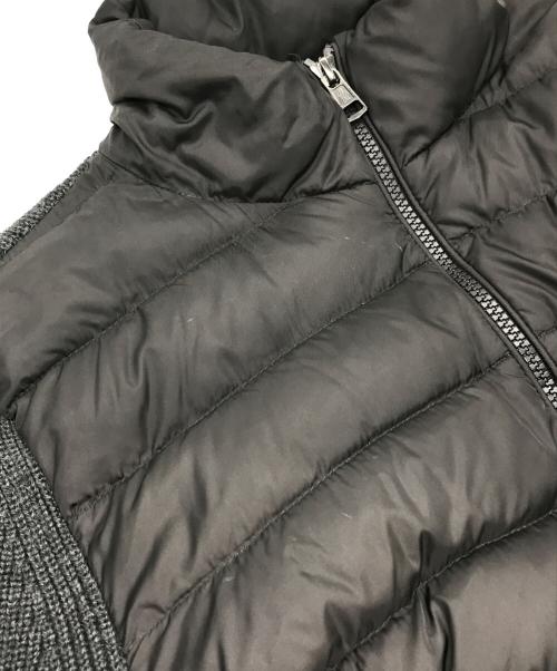 MONCLER（モンクレール）MONCLER (モンクレール) MAGLIONE TRICOT CARDIGAN ブラック×グレー サイズ:Sの古着・服飾アイテム