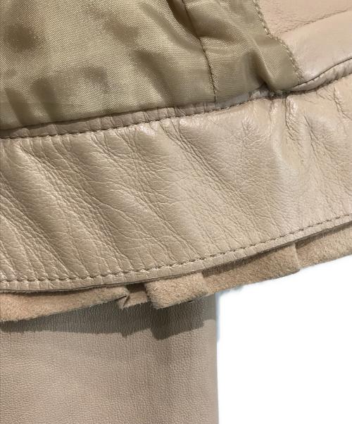 ANAYI（アナイ）ANAYI (アナイ) ラムレザージャケット ブラウン サイズ:36の古着・服飾アイテム