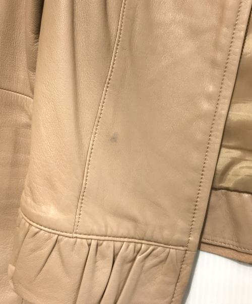 ANAYI（アナイ）ANAYI (アナイ) ラムレザージャケット ブラウン サイズ:36の古着・服飾アイテム